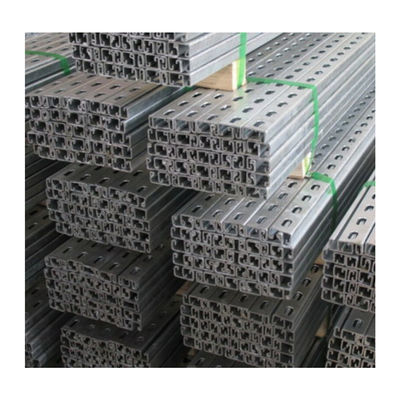 comprar Acero de carbono suave de 3 pulgadas canal C ranura de sumersión en caliente galvanizado estriado metal perforado online manufacture
