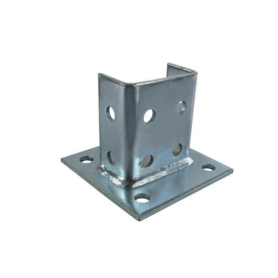 comprar Base de postes de acero galvanizado en caliente de 6x6 4x4 para accesorios de canales de aluminio de hormigón online manufacture