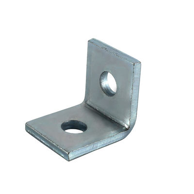 comprar 2 agujero de 90 grados ángulo de soporte soporte L Unistrut plata galvanizado esquina poste online manufacture