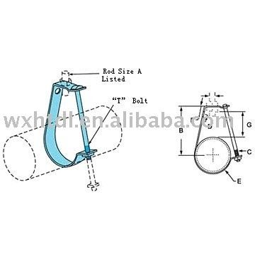comprar Clamparas de tubería ajustables soporte de soporte de forma J online manufacture