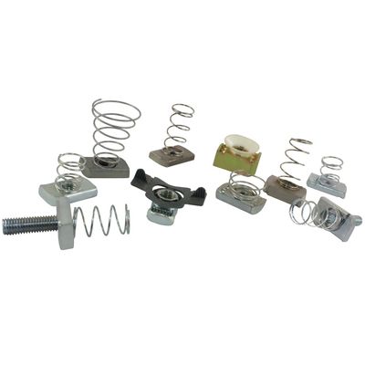 calidad  Carbon Steel M10 M12 Spring Wing Nut for Channel Steel fábrica